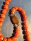 19th Century Trapanese Coral Necklace with Faceted Degraded Barrel-Shaped Beads and 925 Silver Clasp, Image 7