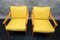 Vintage German Lounge Chairs in Yellow Fabric by Walter Knoll, 1960s, Set of 2 16