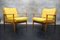 Vintage German Lounge Chairs in Yellow Fabric by Walter Knoll, 1960s, Set of 2 13