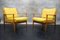 Vintage German Lounge Chairs in Yellow Fabric by Walter Knoll, 1960s, Set of 2, Image 13