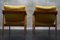Vintage German Lounge Chairs in Yellow Fabric by Walter Knoll, 1960s, Set of 2, Image 6