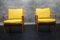 Vintage German Lounge Chairs in Yellow Fabric by Walter Knoll, 1960s, Set of 2 2