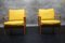 Vintage German Lounge Chairs in Yellow Fabric by Walter Knoll, 1960s, Set of 2, Image 2