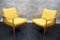 Vintage German Lounge Chairs in Yellow Fabric by Walter Knoll, 1960s, Set of 2 14