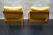 Vintage German Lounge Chairs in Yellow Fabric by Walter Knoll, 1960s, Set of 2 8