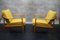 Deutsche Vintage Sessel aus Gelbem Stoff von Walter Knoll, 1960er, 2er Set 4