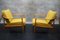 Vintage German Lounge Chairs in Yellow Fabric by Walter Knoll, 1960s, Set of 2, Image 4