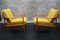 Vintage German Lounge Chairs in Yellow Fabric by Walter Knoll, 1960s, Set of 2 5