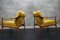 Deutsche Vintage Sessel aus Gelbem Stoff von Walter Knoll, 1960er, 2er Set 3