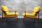 Fauteuils Vintage en Tissu Jaune par Walter Knoll, Allemagne, 1960s, Set de 2 19