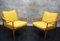 Vintage German Lounge Chairs in Yellow Fabric by Walter Knoll, 1960s, Set of 2 15