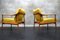 Sillones alemanes vintage de tela amarilla de Walter Knoll, años 60. Juego de 2, Imagen 12
