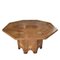 Mesa de comedor vintage octogonal de madera, Imagen 1