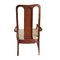 Chinesische Stühle aus Holz & Seide, 4 . Set 8