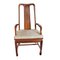 Chinese Chairs in Wood & Silk, Set of 4 3