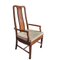 Chinesische Stühle aus Holz & Seide, 4 . Set 2