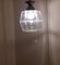 Flache Vintage Deckenlampe mit quadratischem Glasschirm aus Messing, 1970er 5