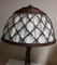 Large Vintage Table Lamp with a Metal Foot in a Braided Look and a Fabric -Related Pipe Mesh Screen, 1980s 5