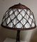 Large Vintage Table Lamp with a Metal Foot in a Braided Look and a Fabric -Related Pipe Mesh Screen, 1980s, Image 5
