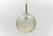 Lámpara colgante con forma de bola de vidrio verde de Doria, Alemania, años 60, Imagen 6