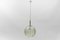 Green Glass Ball Pendant Lamp from Doria, Germany, 1960s 3