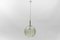 Green Glass Ball Pendant Lamp from Doria, Germany, 1960s, Image 3