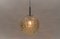 Green Glass Ball Pendant Lamp from Doria, Germany, 1960s, Image 4