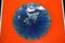 Vintage Blue Wall Plate from Germany, 1970s, Image 1