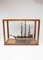 Maqueta de barco vintage con vitrina de madera, años 50, Imagen 1