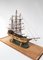 Vintage Ship Model with Wooden Display Case, 1950s 8