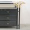 Hollywood Regency Lacquered Cabinet in Black, 1980s 8