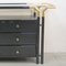 Hollywood Regency Lacquered Cabinet in Black, 1980s, Image 8