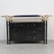 Hollywood Regency Lacquered Cabinet in Black, 1980s 6