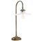 Vintage French Brass & Glass Table Lamp, 1950s, Image 1