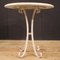 Italian Iron Side Table with Inlaid Marble Top, 1960 11