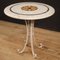Italian Iron Side Table with Inlaid Marble Top, 1960, Image 7