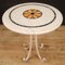 Italian Iron Side Table with Inlaid Marble Top, 1960 9