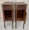 Antique French Louis XVI Walnut and Bronze Nightstands, 1920s, Set of 2 9