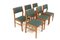 Scandinavian Beech Chairs, Sweden, 1960s, Set of 6, Image 1