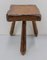 Mid-Century Brutalist French Three-Legs Milking Stool, 1970s 4