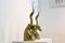 Brass Kudu Antelope Sculptures attributed to Karl Springer, 1970s, Set of 2 10