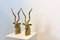 Brass Kudu Antelope Sculptures attributed to Karl Springer, 1970s, Set of 2 11