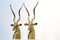 Sculptures d'Antilope Kudu en Laiton attribuées à Karl Springer, 1970s, Set de 2 2