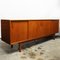 Langes dänisches Mid-Century Sideboard aus Teak mit Schiebetüren, 1960er 4