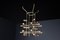 Lámpara de araña Mid-Century de latón con 28 luces, Suiza, años 60, Imagen 17
