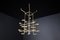 Lámpara de araña Mid-Century de latón con 28 luces, Suiza, años 60, Imagen 9