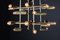 Mid-Century Brass Chandelier with 40 Lights, Switzerland, 1960s 10