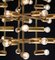 Mid-Century Brass Chandelier with 40 Lights, Switzerland, 1960s, Image 3