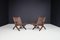 Cognac-Colored Saddle Leather Armchairs Ecuador from Angel I. Pazmino, 1970s, Set of 2 4