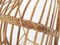 Sedia sospesa a forma di uovo in bambù su base in metallo, anni '60, Immagine 10